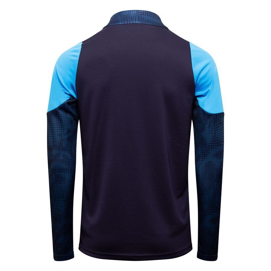 Marseille Training Shirt 1/4 Zip - New Navy/Bleu Azur - Men's-SoccerKits Hub | Buy Soccer Jerseys Online